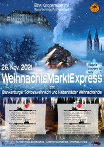 Erstmals WeihnachtsMarktExpress der Rübelandbahn