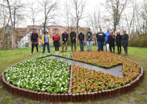 Stadtwappen Halberstadt grüßt künftig Besucher der Plantage